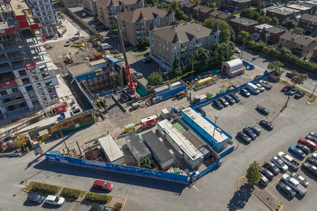 Vue d'ensemble du futur bâtiment auxiliaire des Halles
